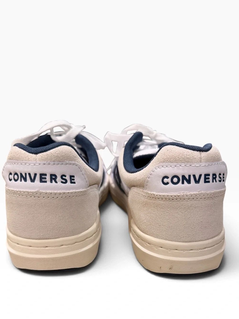 NEW Converse Pro Blaze Classic Ox Leather White Navy Shoes Mens Sz 11